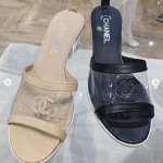 Chanel Transparent/Calfskin Sandals