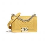 Chanel Yellow Boy Chanel Small Flap Bag