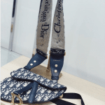 Dior Blue Oblique Canvas Mini Saddle Crossbody/Belt Bag 3