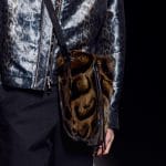 Dior Brown Animal Print Fur Drawstring Messenger Bag - Fall 2019