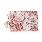 Dior Red/White Hortensia Card Holder