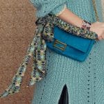 Fendi Blue Suede Baguette Bag - Pre-Fall 2019