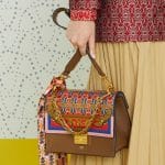 Fendi Brown Multicolor Printed Flap Bag 2 - Pre-Fall 2019