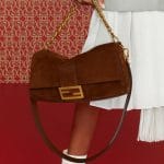 Fendi Brown Suede Baguette Bag - Pre-Fall 2019