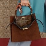 Fendi Brown Suede Peekaboo Mini Bag - Pre-Fall 2019