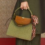 Fendi Green Ostrich Peekaboo Bag - Pre-Fall 2019