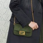 Fendi Green Suede Baguette Bag - Pre-Fall 2019