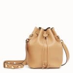 Fendi Light Brown Small Mon Tresor Bucket Bag