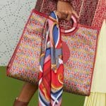 Fendi Red Printed Runaway Shopper Bag - Pre-Fall 2019