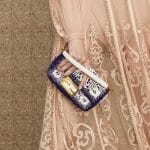 Fendi White/Purple Beaded Mini Baguette Bag - Pre-Fall 2019