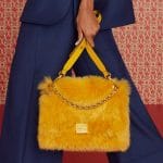 Fendi Yellow Fur Flap Bag - Pre-Fall 2019