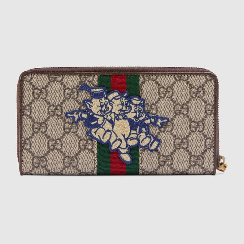 gucci three little pigs wallet