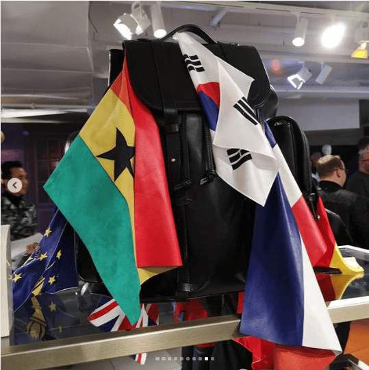 Louis Vuitton Christopher Backpack Flags GM Black Multicolor in