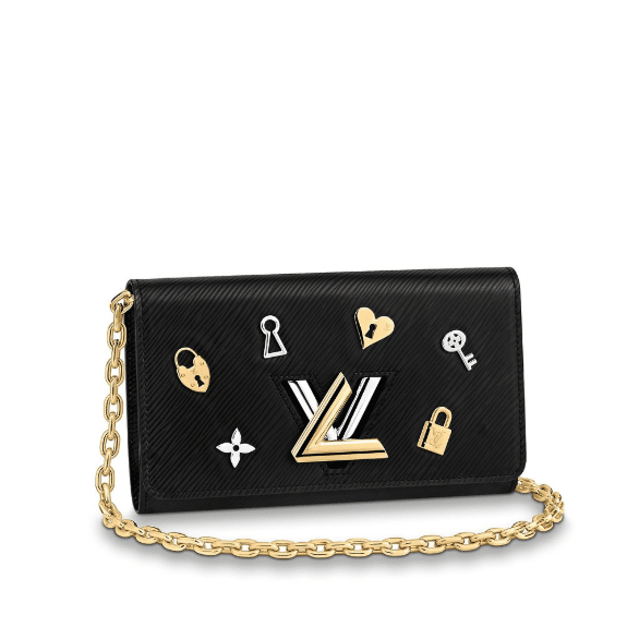 Louis Vuitton Epi Twist Love Lock MM in gold calf leather leather