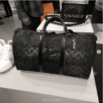 Louis Vuitton Black Monogram Lace Keepall Bag