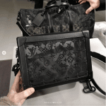 Louis Vuitton Black Monogram Lace Soft Trunk Bag