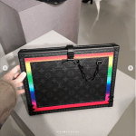 Louis Vuitton Black Multicolor Monogram Small Trunk Bag