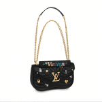 Louis Vuitton Black New Wave Love Lock Chain MM Bag