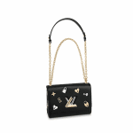 Louis Vuitton Black Twist MM Love Lock Bag