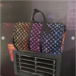 Louis Vuitton Black Multicolor Monogram Keepall Bag