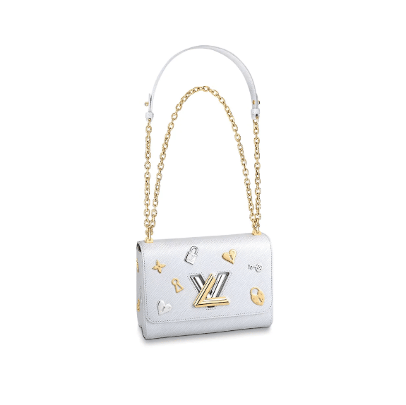 Louis Vuitton Vintage LV lock clutch bag ❤ liked on Polyvore