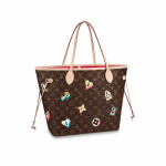 Louis Vuitton Monogram Canvas Love Lock Neverfull MM Bag