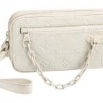 Louis Vuitton Powder White Taurillon Pochette Volga Bag