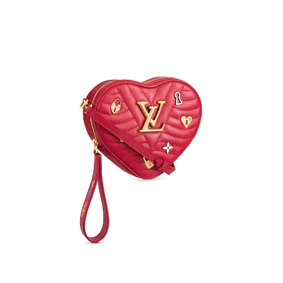 Pre-owned Louis Vuitton 2018 New Wave Love Lock Heart Crossbody Bag In  Black