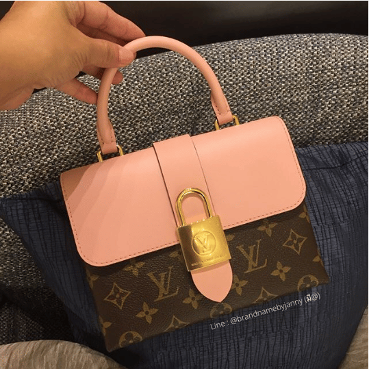 Louis Vuitton LOCKY Bb Rose Poudre Monogram Shoulder Bag