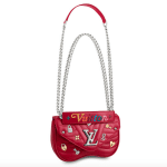 Louis Vuitton Red New Wave Love Lock Chain PM Bag