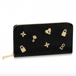 Louis Vuitton Black Epi Love Lock Zippy Wallet