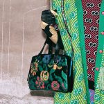 Gucci Black Floral Print Arli Top Handle Bag