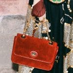 Gucci Red Suede Flap Bag 2