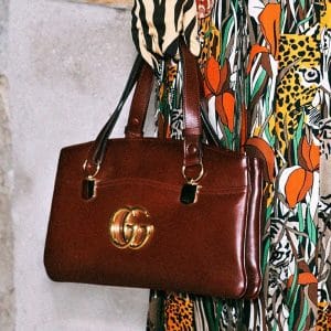 Gucci Red Arli Top Handle Bag