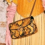 Gucci Yellow Python Arli Flap Bag