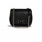 Chanel Black Calfskin Small Flap Bag