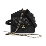 Chanel Black Calfskin Waist Bag