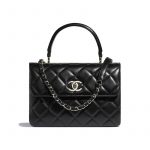 Chanel Black Trendy CC Small Top Handle Bag
