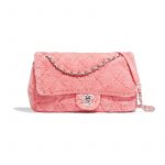 Chanel Orange Mixed Fibers Flap Bag