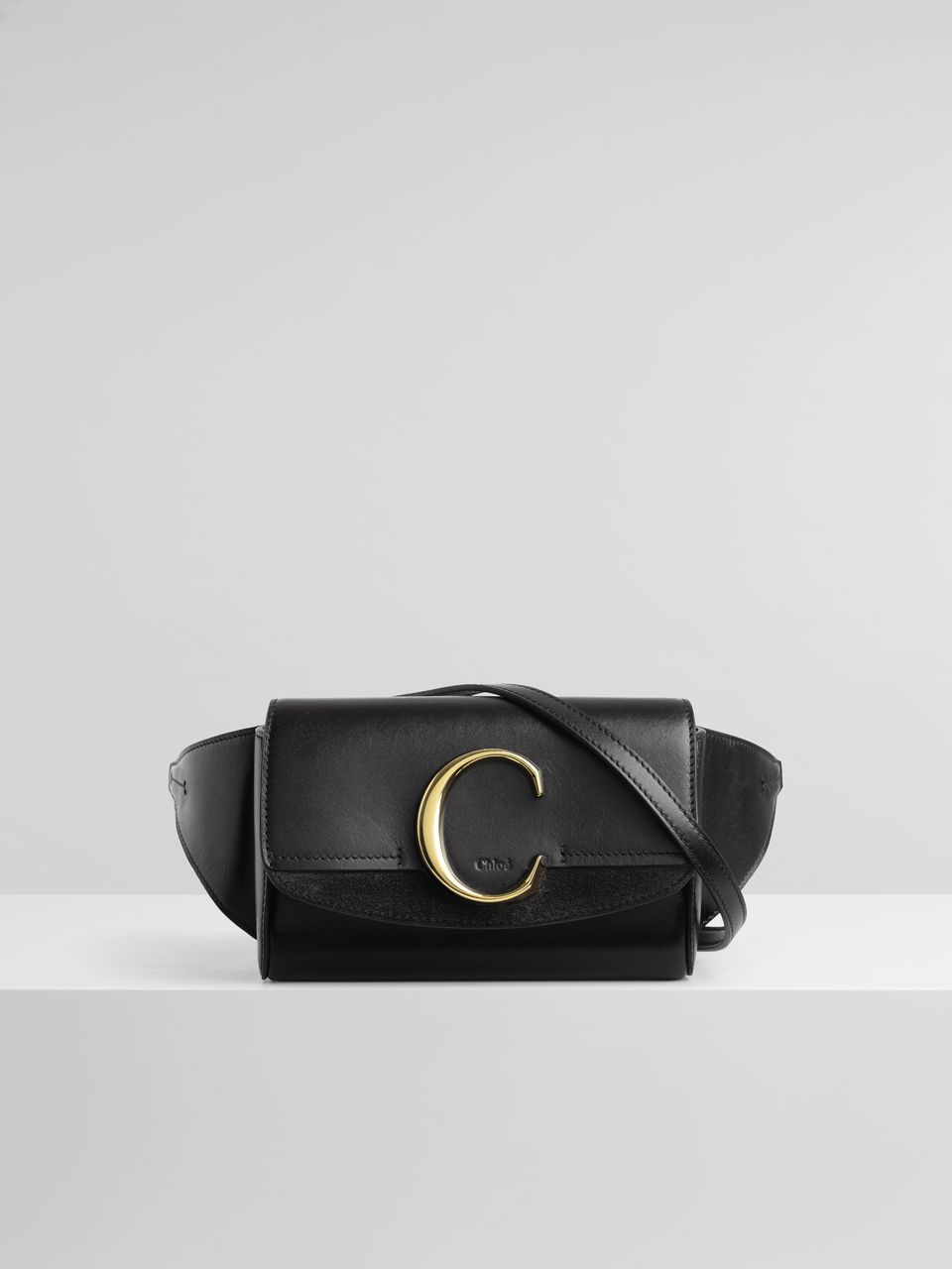 Clutches Chloe' - Chloe C clutch in black - CHC19SS192A37001