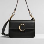 Chloe Black C Small Double Carry Bag