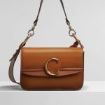 Chloe Caramel Spazzolato Sfumato C Small Double Carry Bag