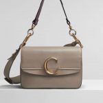 Chloe Motty Grey C Small Double Carry Bag