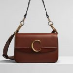 Chloe Sepia Brown C Small Double Carry Bag
