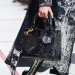 Dior Black Embellised Lady Dior Bag - Fall 2019