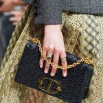 Dior Black Embossed Flap Bag 2 - Fall 2019