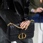 Dior Black Embossed Flap Bag 3 - Fall 2019