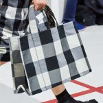 Dior Black/White Plaid Tote Bag - Fall 2019