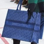Dior Blue Denim Oblique Canvas Saddle Bag - Fall 2019