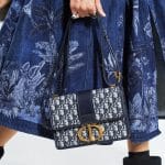 Dior Blue Oblique Canvas Small Flap Bag - Fall 2019